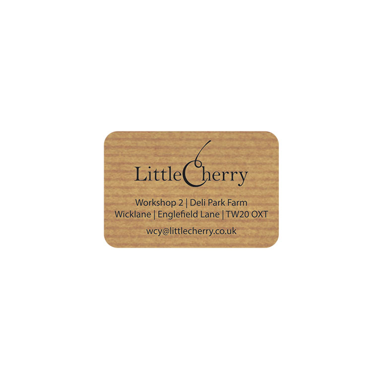 1.5 x 1 Inch Brown Kraft Labels Ink Printed