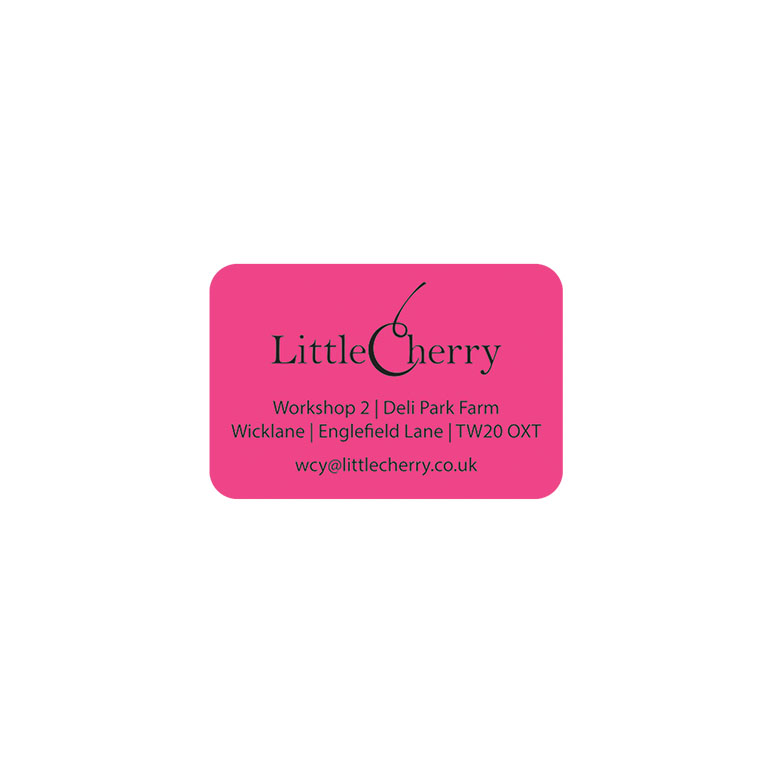 1.5 x 1 Inch Bright Pink Labels Ink Printed
