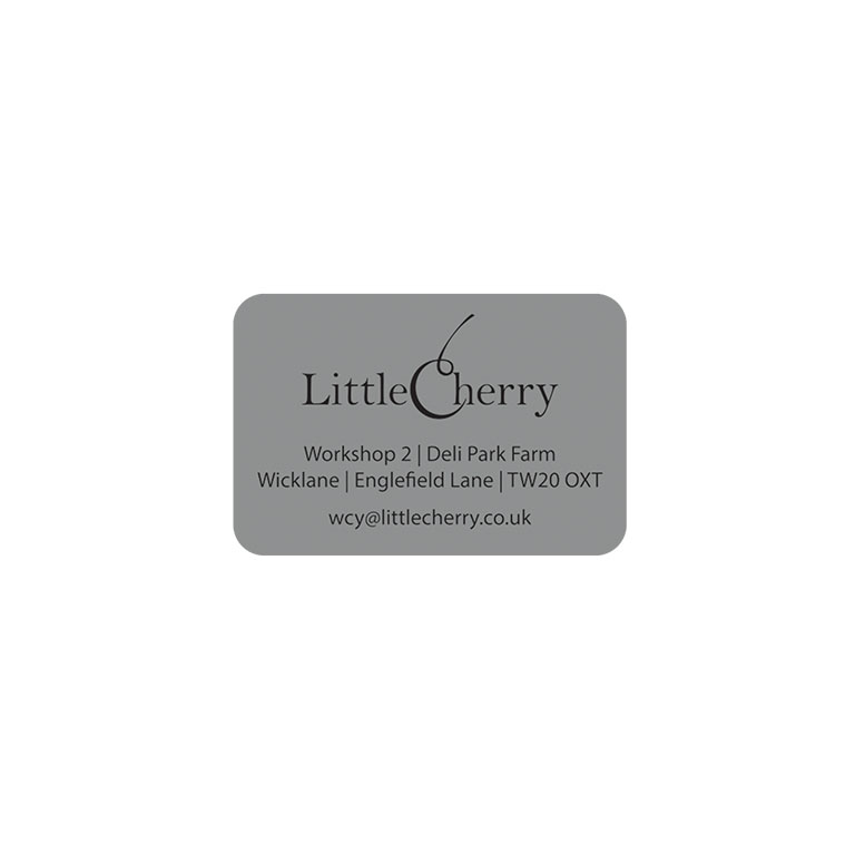 1.5 x 1 Inch Silver Labels Ink Printed