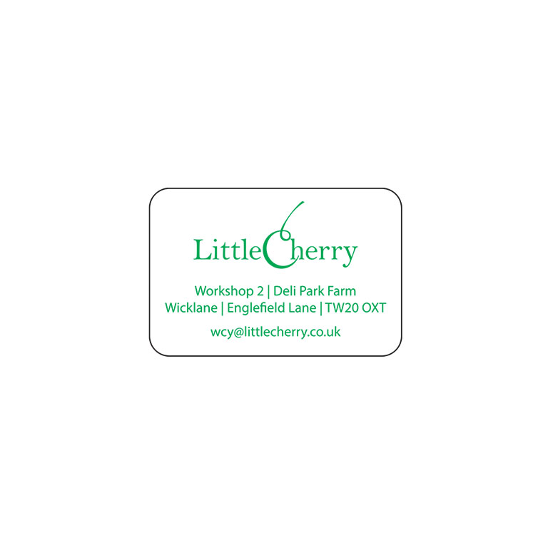 1.5 x 1 Inch Gloss White Labels Ink Printed