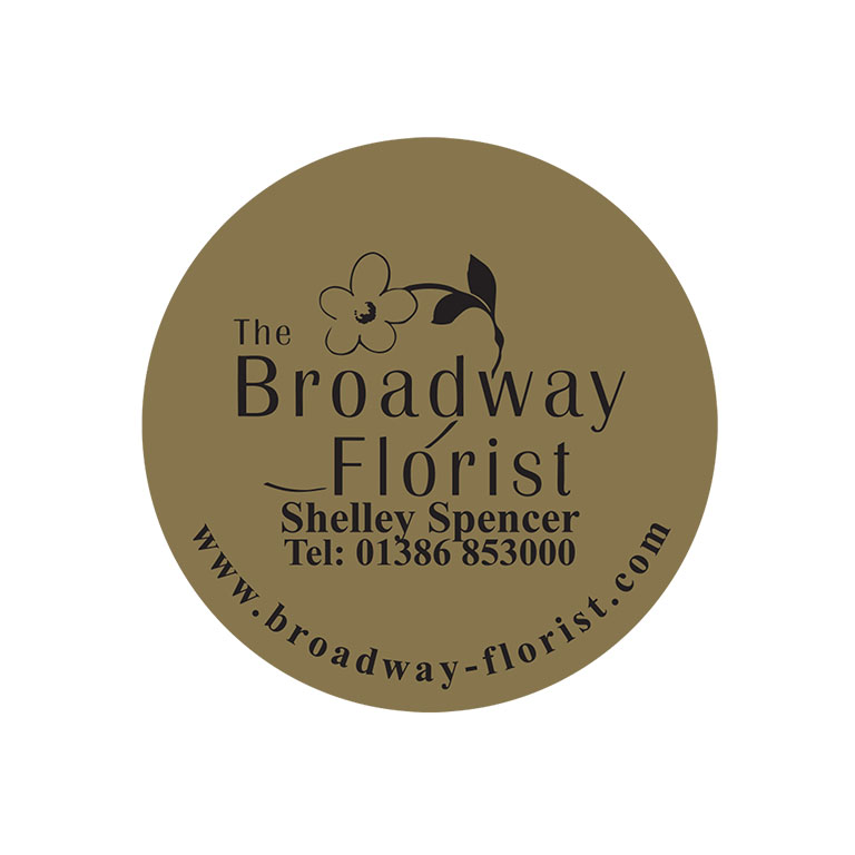 2 Inch Round Gold Labels Ink Printed