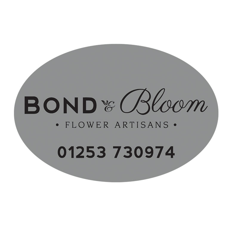 2.25 x 1.5 Inch Oval Silver Labels Ink Printed