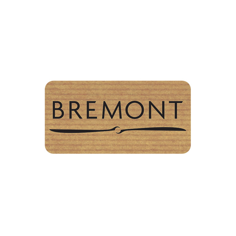 2 x 1 Inch Brown Kraft Labels Ink Printed