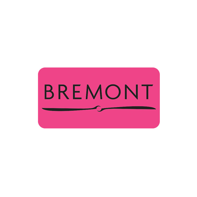 2 x 1 Inch Bright Pink Labels Ink Printed