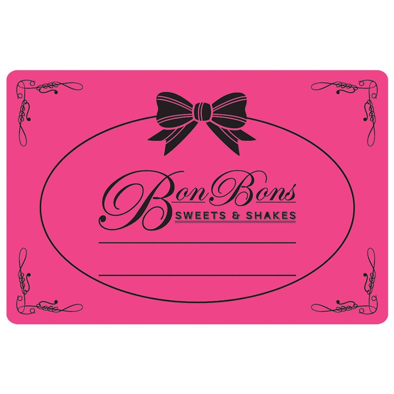6 x 4 Inch Bright Pink Labels Ink Printed