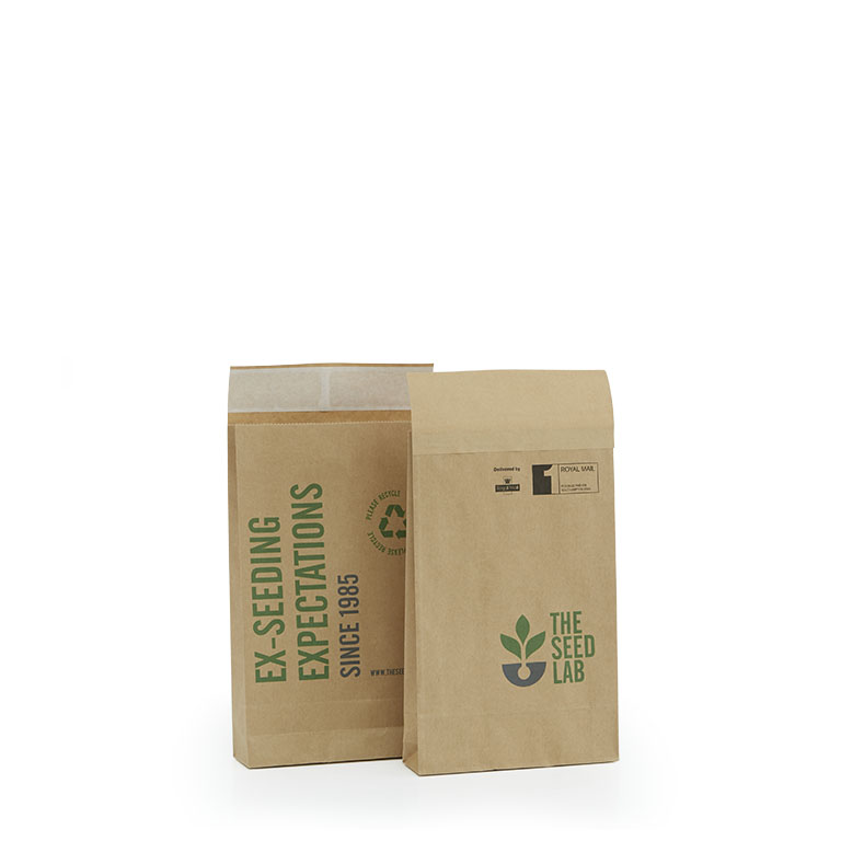 Brown Kraft Paper Mail Bags 190 x 50 x 300mm printed 2SFC