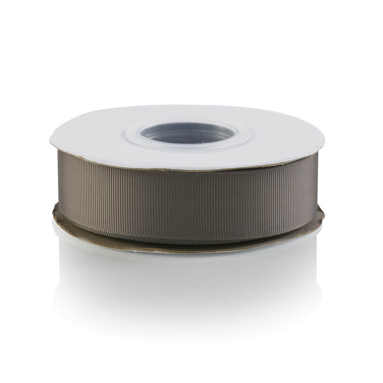 017 Metal Grey Grosgrain Ribbon 13mm x 20m