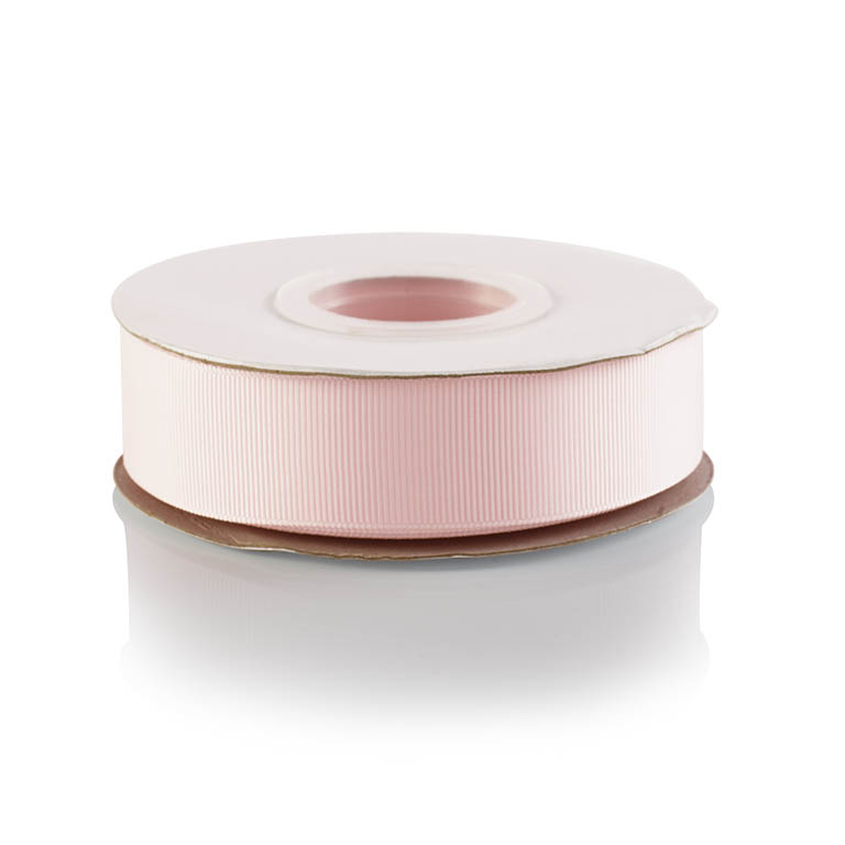115 Powder Pink Grosgrain Ribbon 25mm x 20m