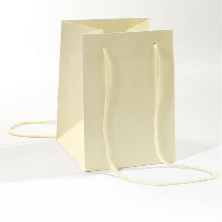 Hand Tie Rope Handled Carrier Matt Cream